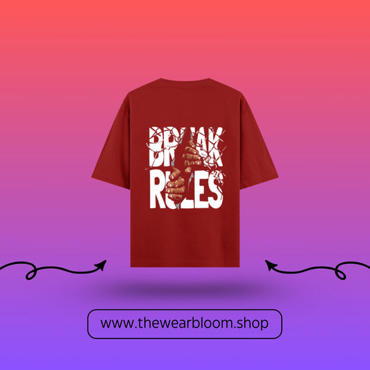 BREAK RULES - UNISEX OVERSIZED TEE