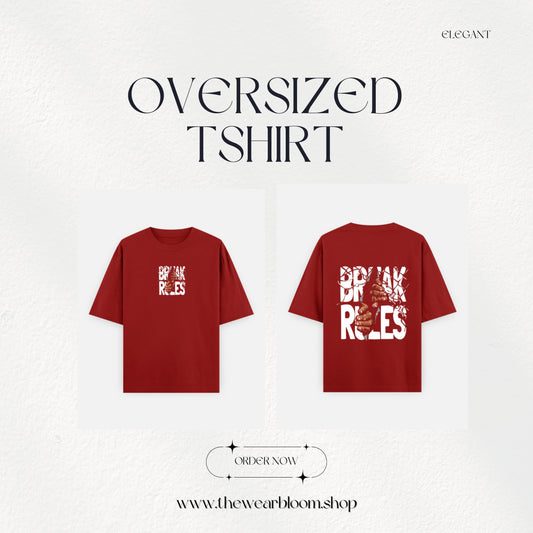 BREAK RULES - UNISEX OVERSIZED TEE